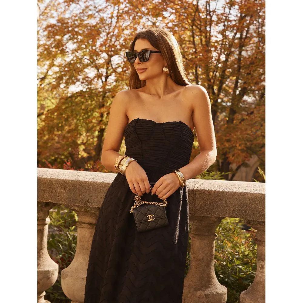 Geometric Drape Dress - Spring in Summer