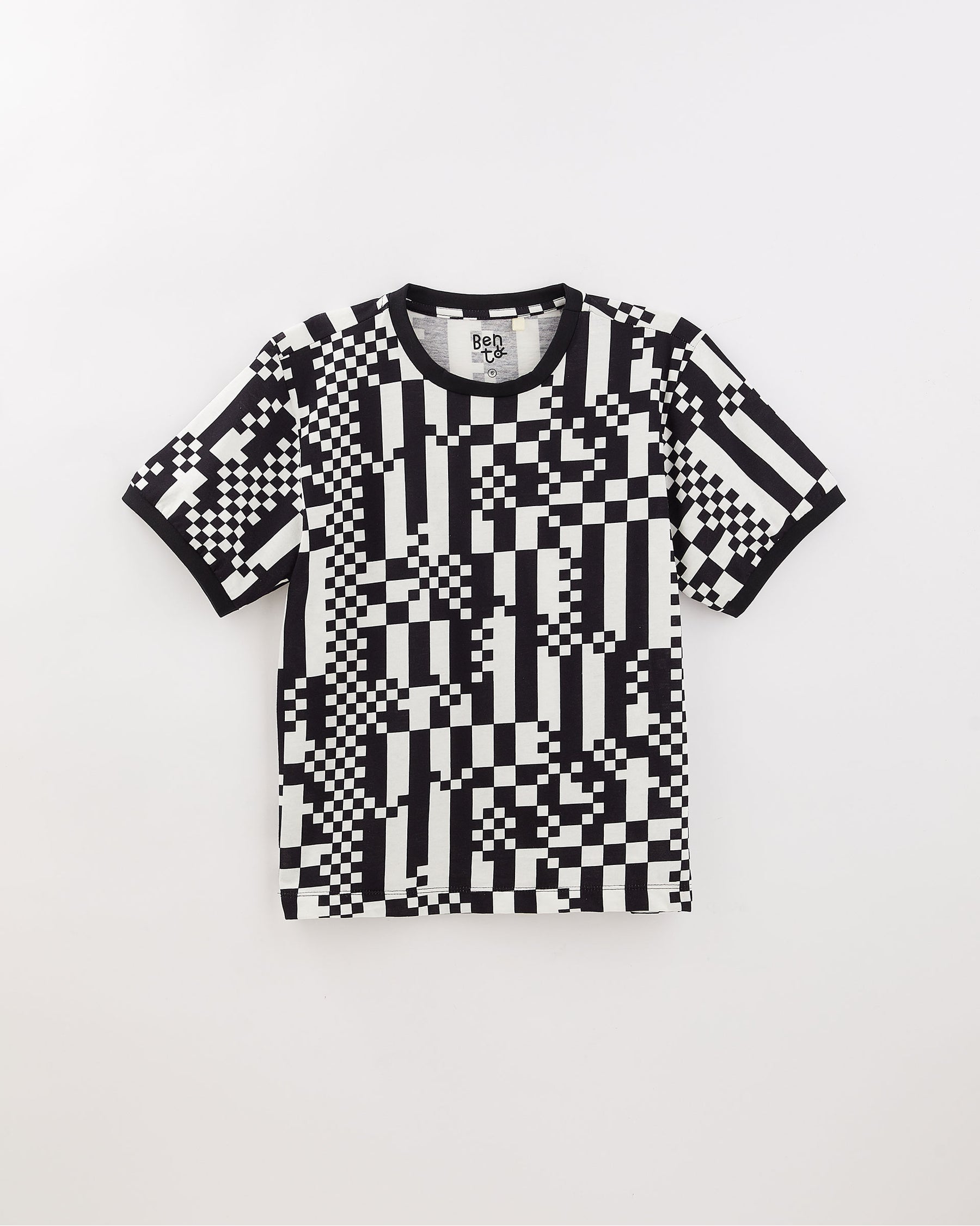 Racing Black and white Boys T-Shirt & Short Set