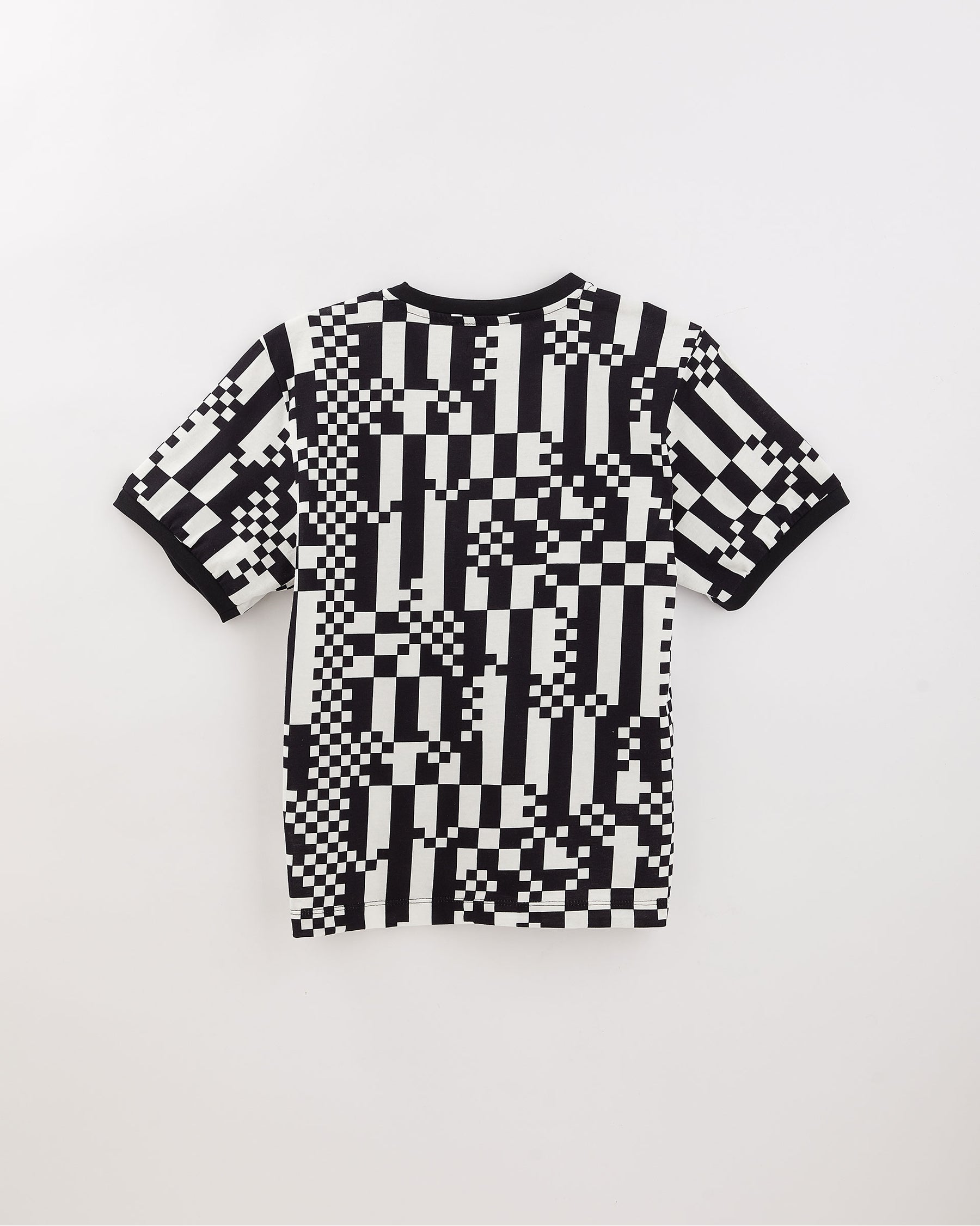 Racing Black and white Boys T-Shirt & Short Set