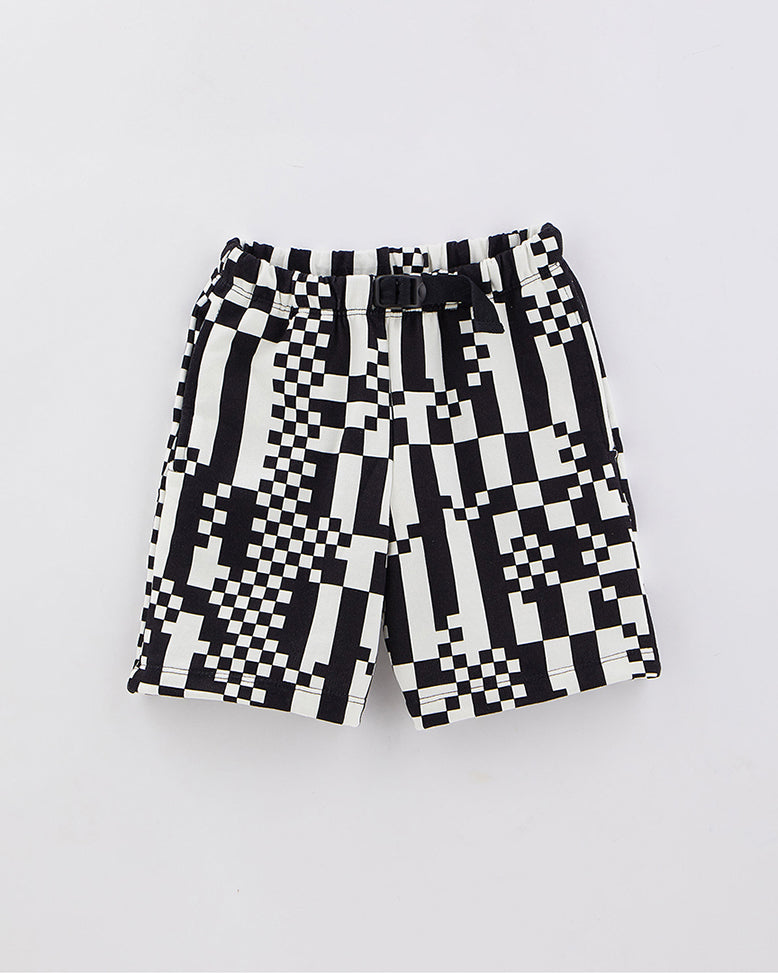 Racing Black and white Boys T-Shirt & Short Set