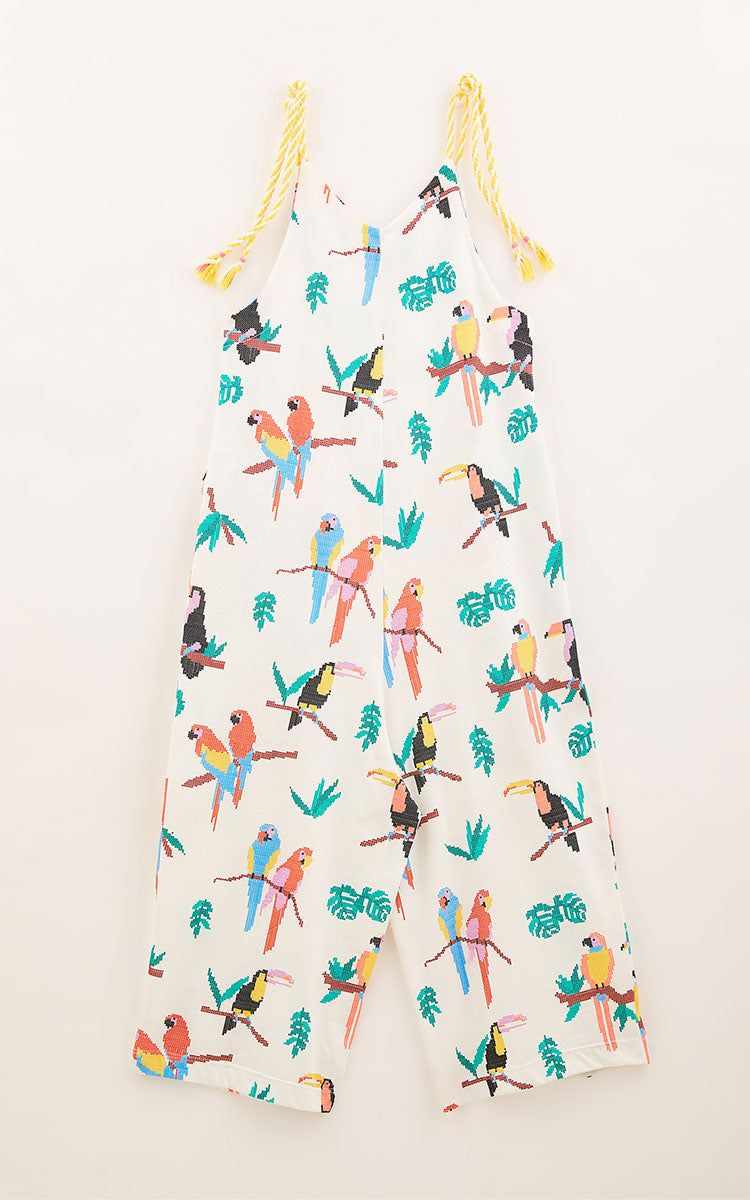 Girls Parrots Romper