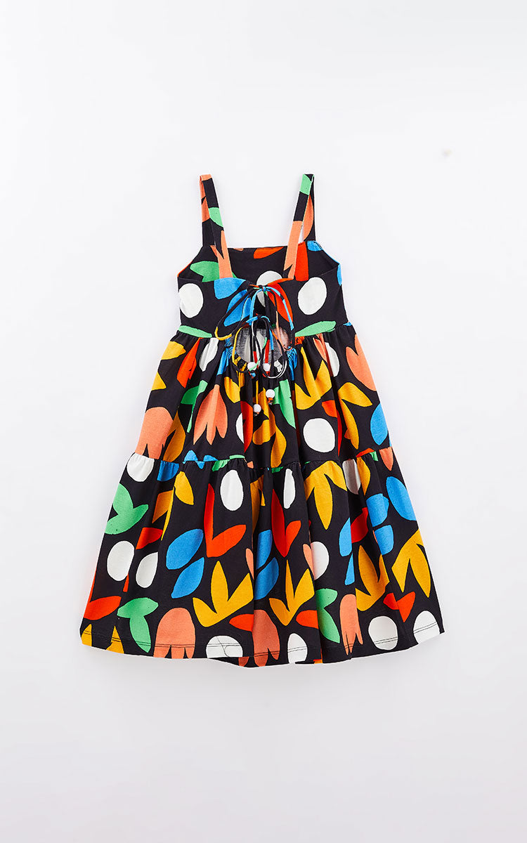 Camou-flower Girls Dress