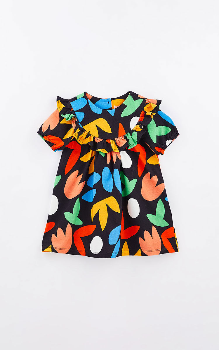 Camou-flower Baby Dress