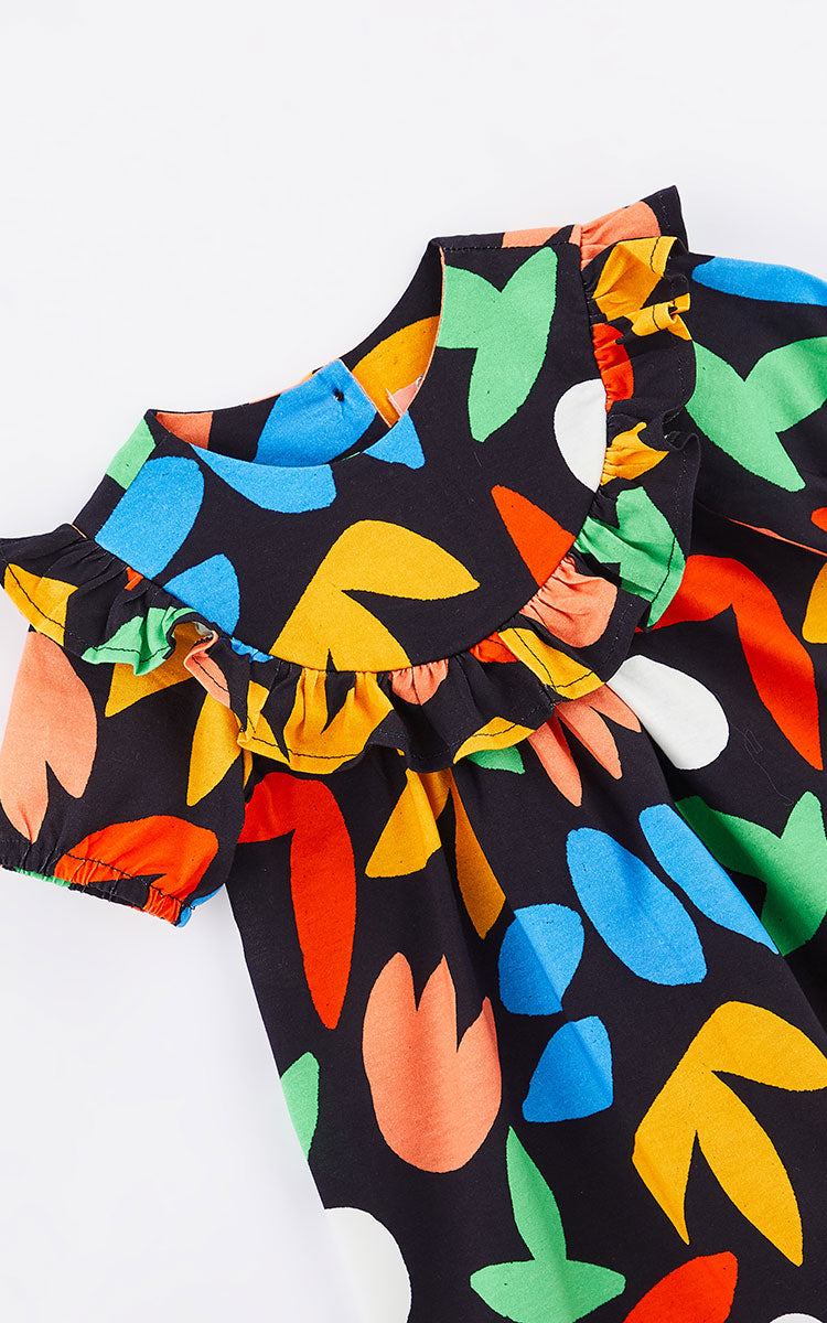 Camou-flower Baby Dress