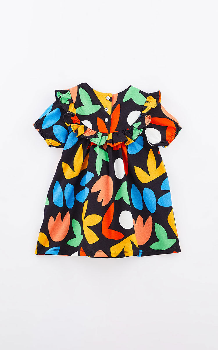 Camou-flower Baby Dress