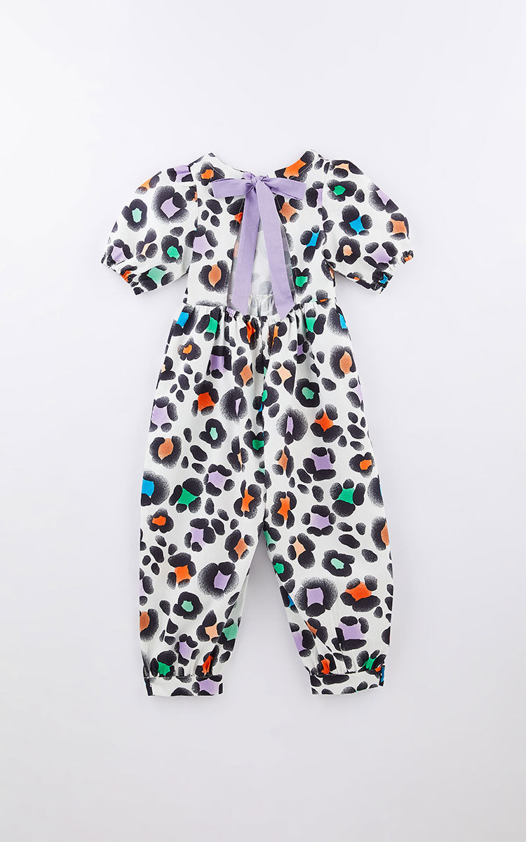 Leopard Print Girls Jumpsuit