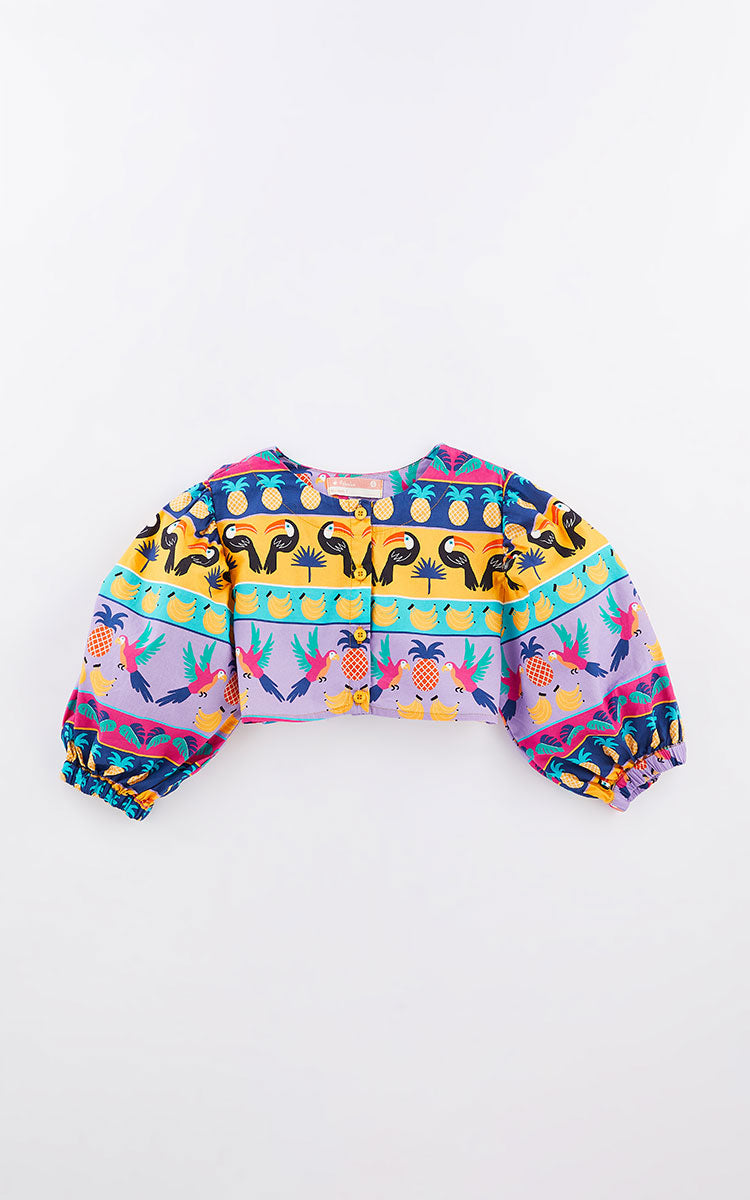 Brocade Crop Shirt