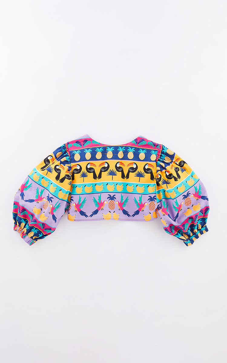 Brocade Crop Shirt