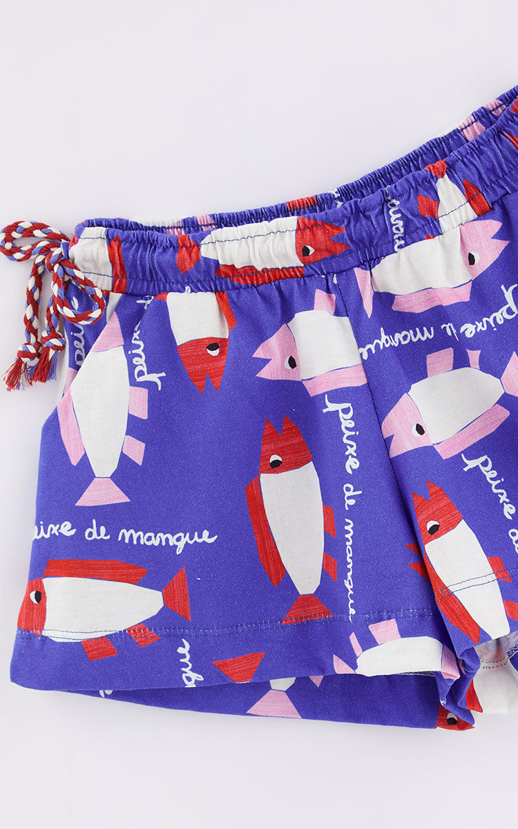Fish Top & Shorts Set for Girls