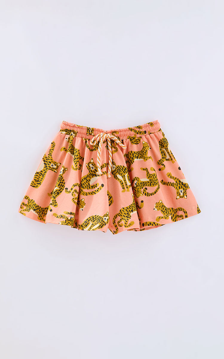 Wild Pink Top & Short Set for Girls - Fabula Farm