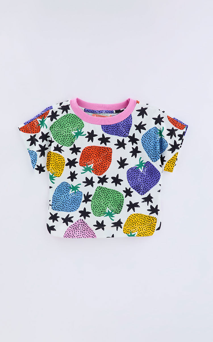 Strawberry Top & Pants Set for Girls - Fabula Farm