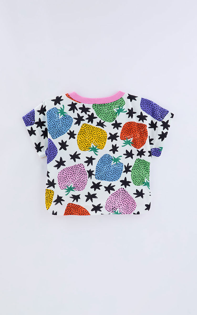 Strawberry Top & Pants Set for Girls - Fabula Farm