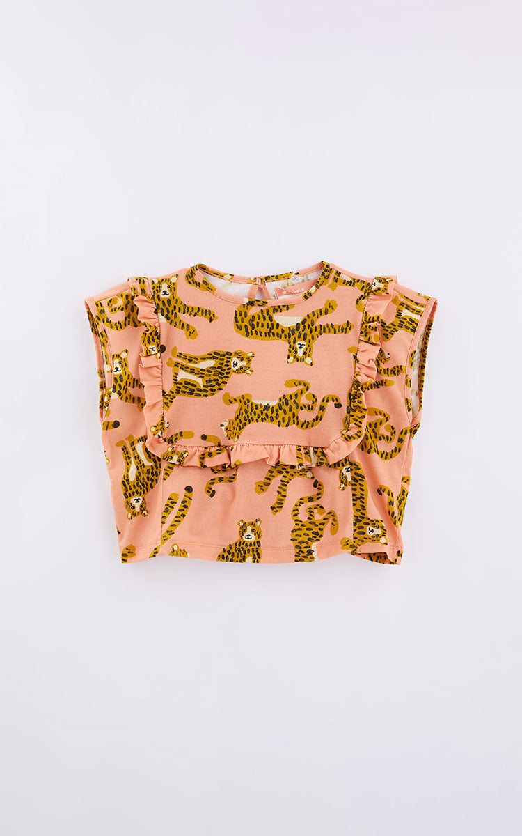 Wild Pink Top & Short Set for Girls - Fabula Farm