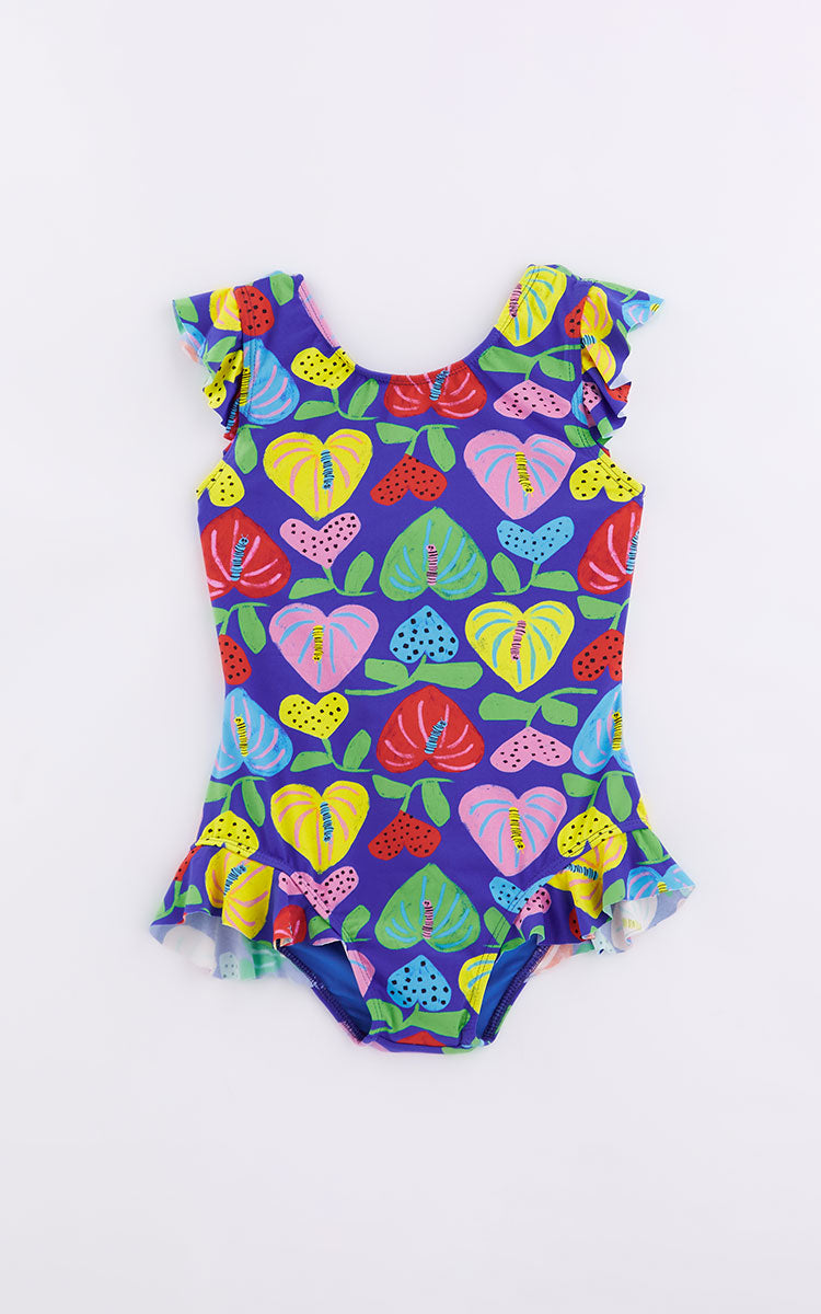 Amor De Flor Blue Swimsuit for Girls