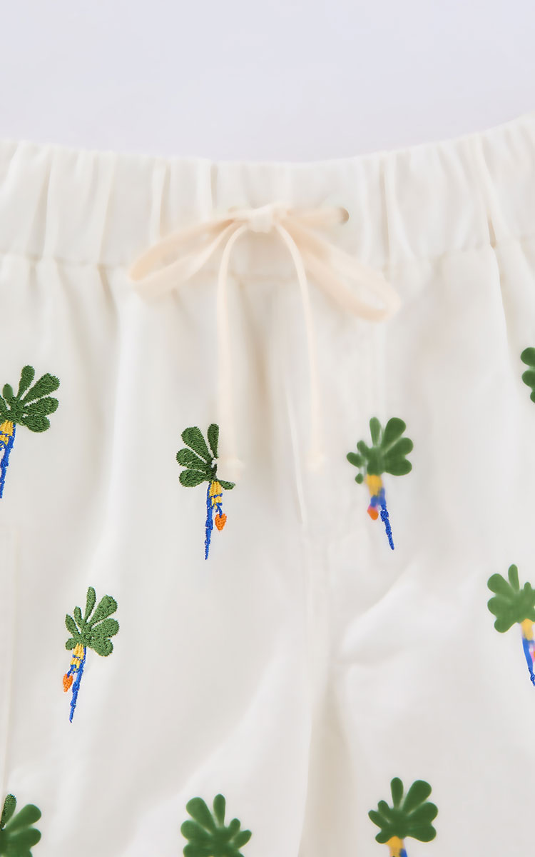 Banana Embroidered Short for Boys - Bento Farm