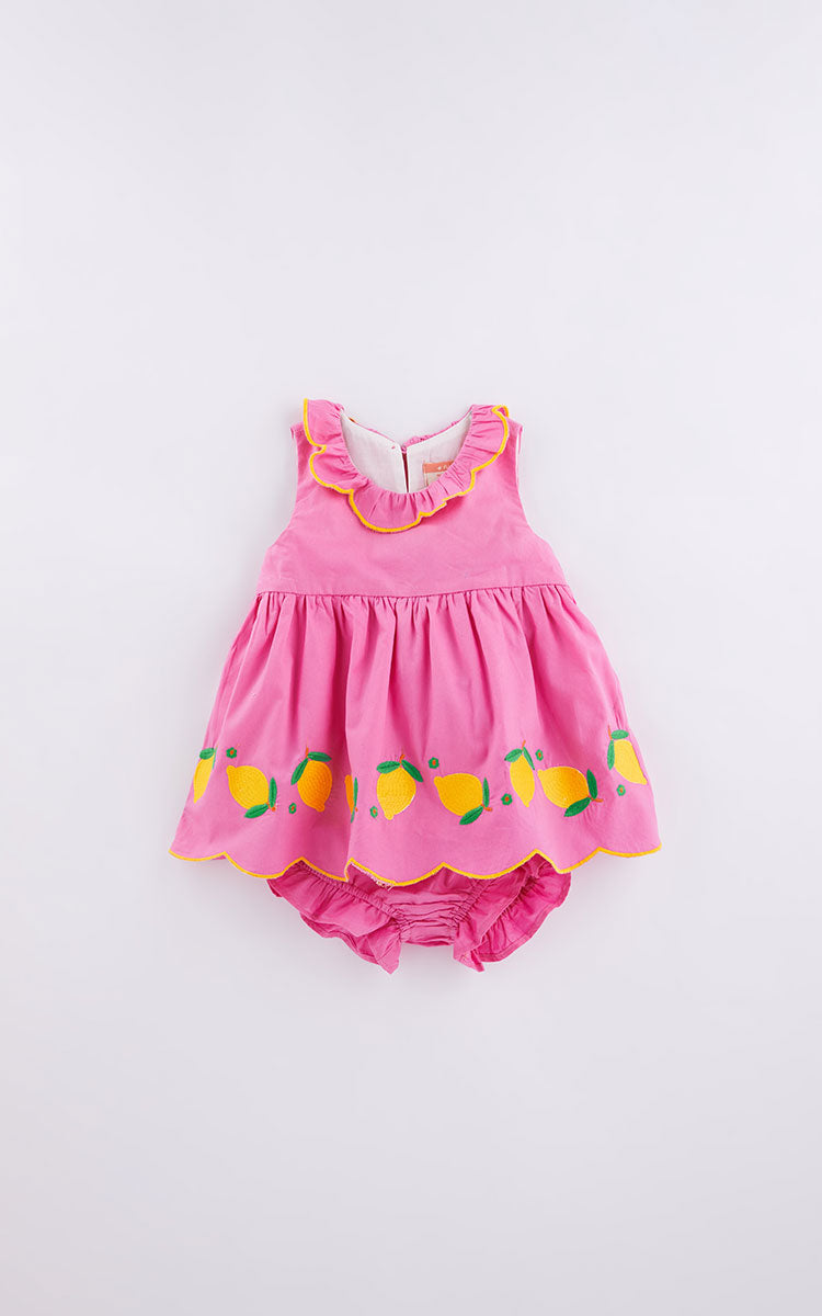 Pink Lemonade Baby Dress - Fabula Farm