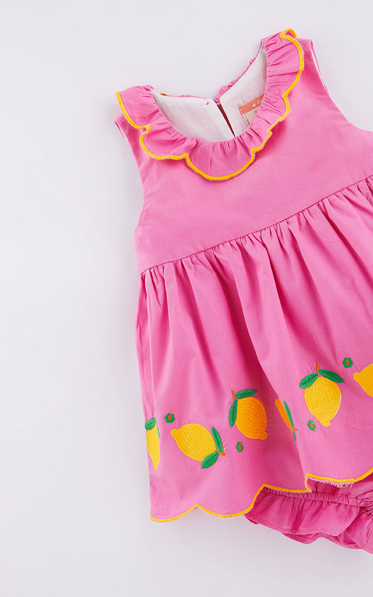 Pink Lemonade Baby Dress - Fabula Farm