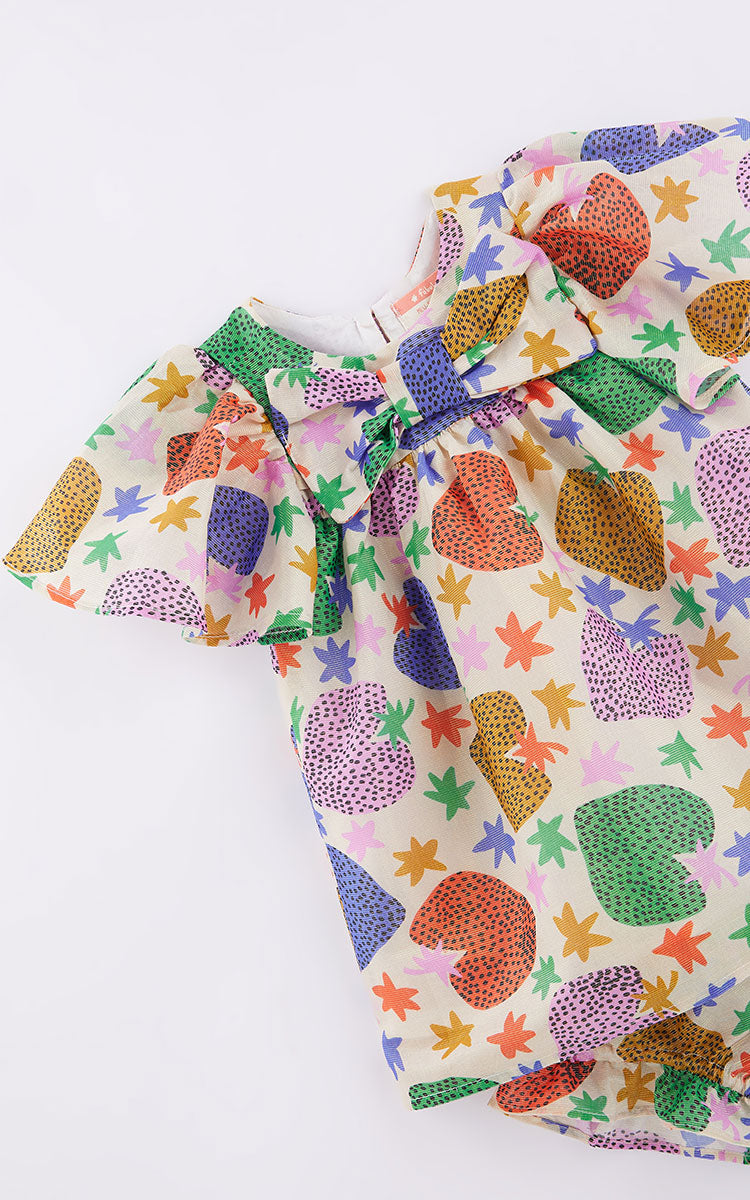 Holographic Strawberry Baby Dress
