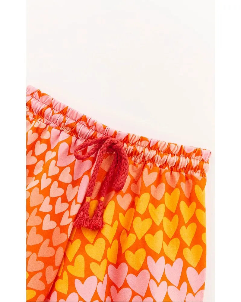 Red Coracaozito Mesh Shorts