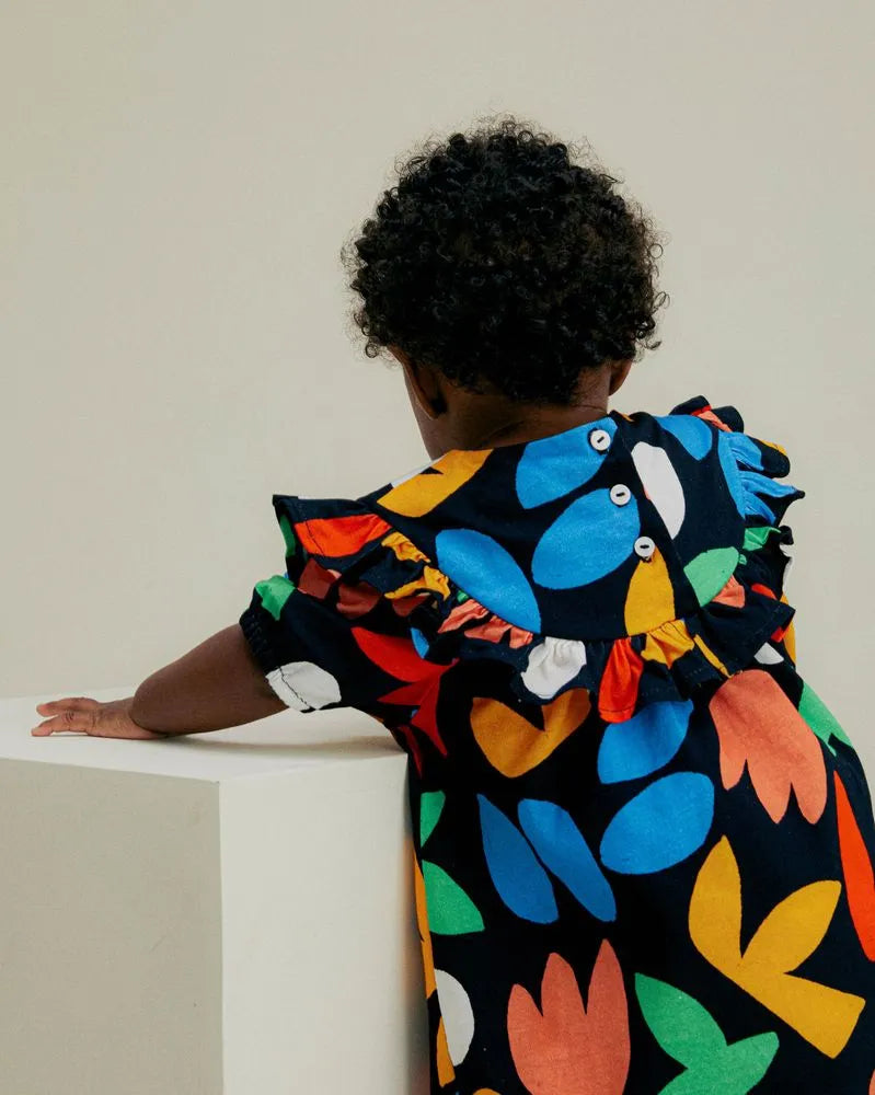 Camou-flower Baby Dress