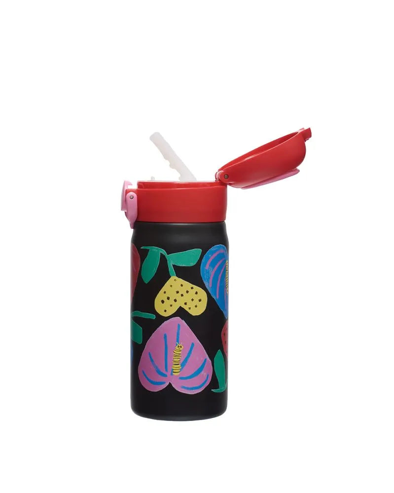 Amor De Flor Metal Water Bottle 330ml- Fabula Farm