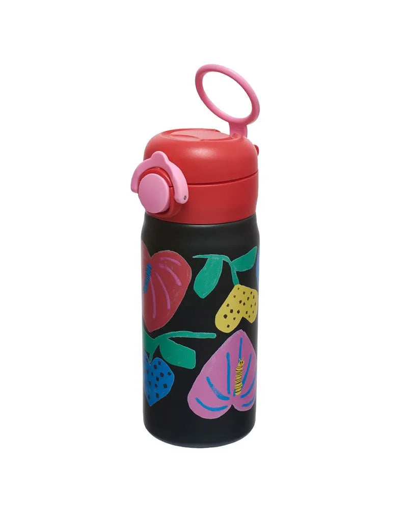 Amor De Flor Metal Water Bottle 330ml- Fabula Farm