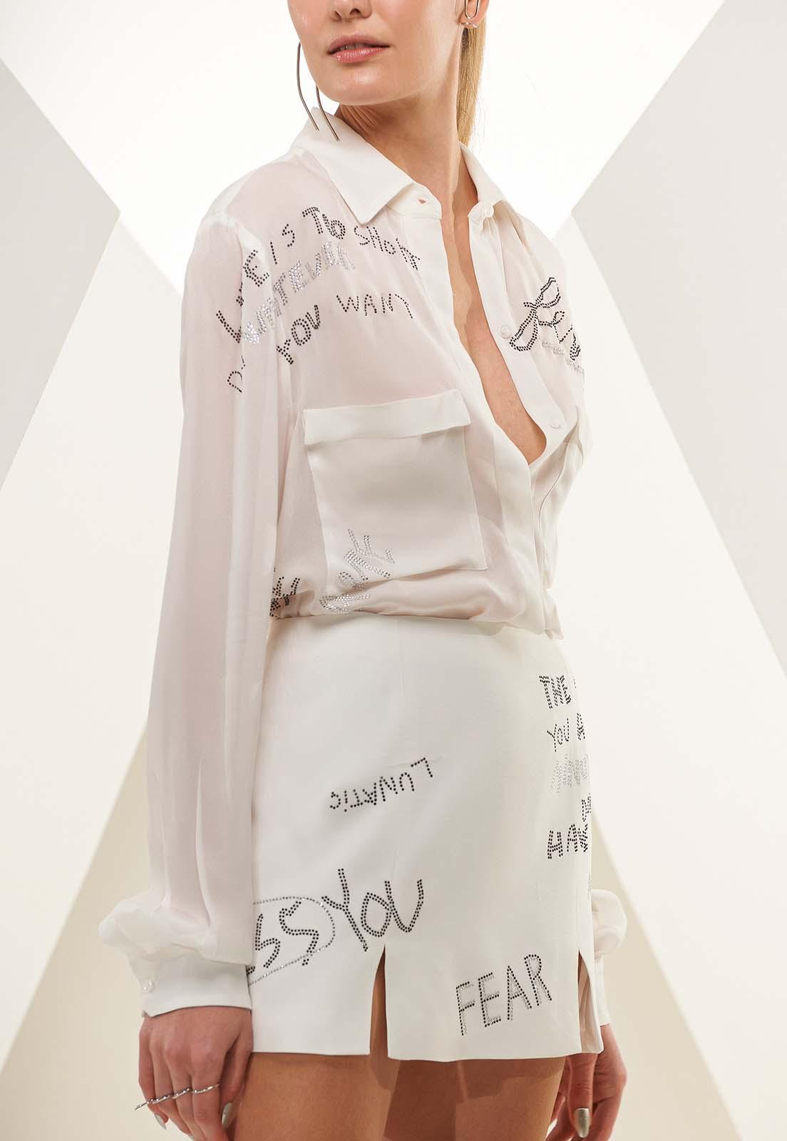 Graffiti Art Transfer Mini Skirt - Spring in Summer