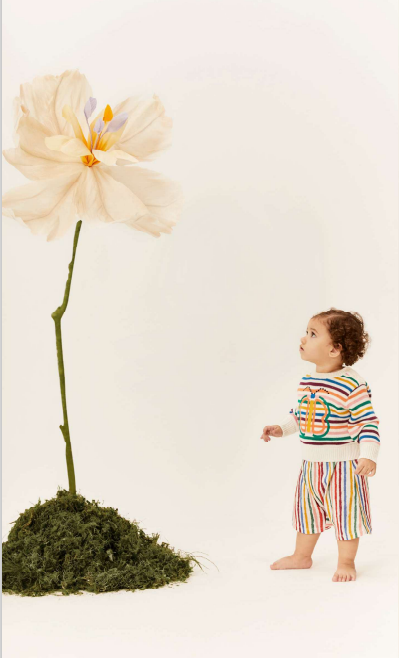 Baby Knitted Top with Butterfly Embroidery