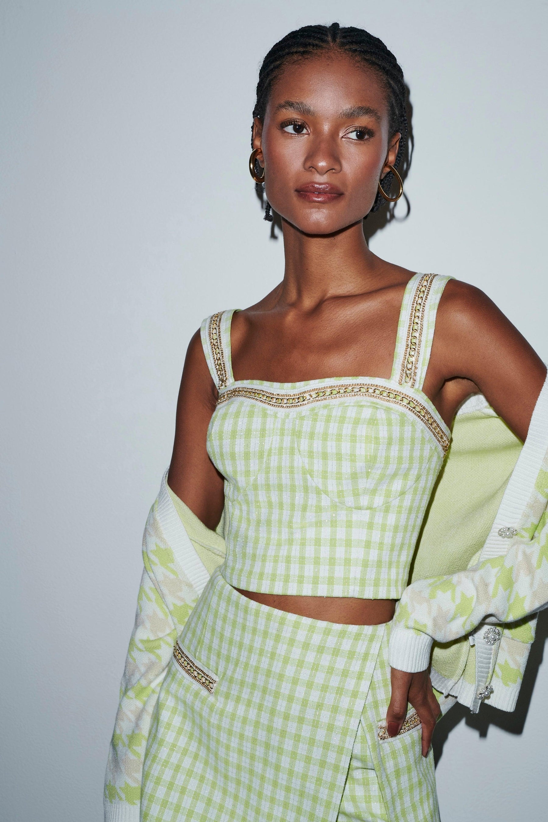 Twin Set Houndstooth Jacquard Set - Spring in Summer