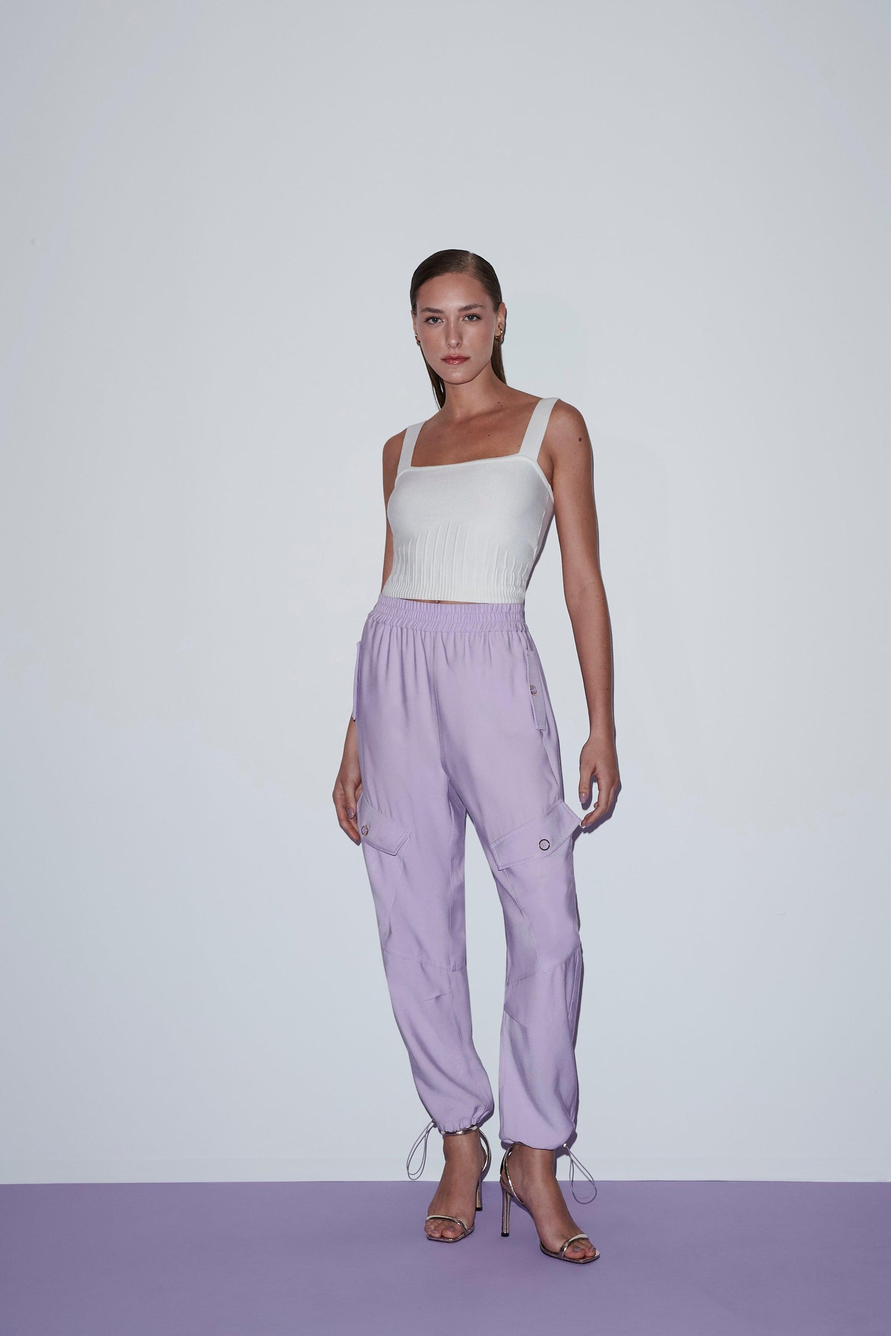 purple cargo pants