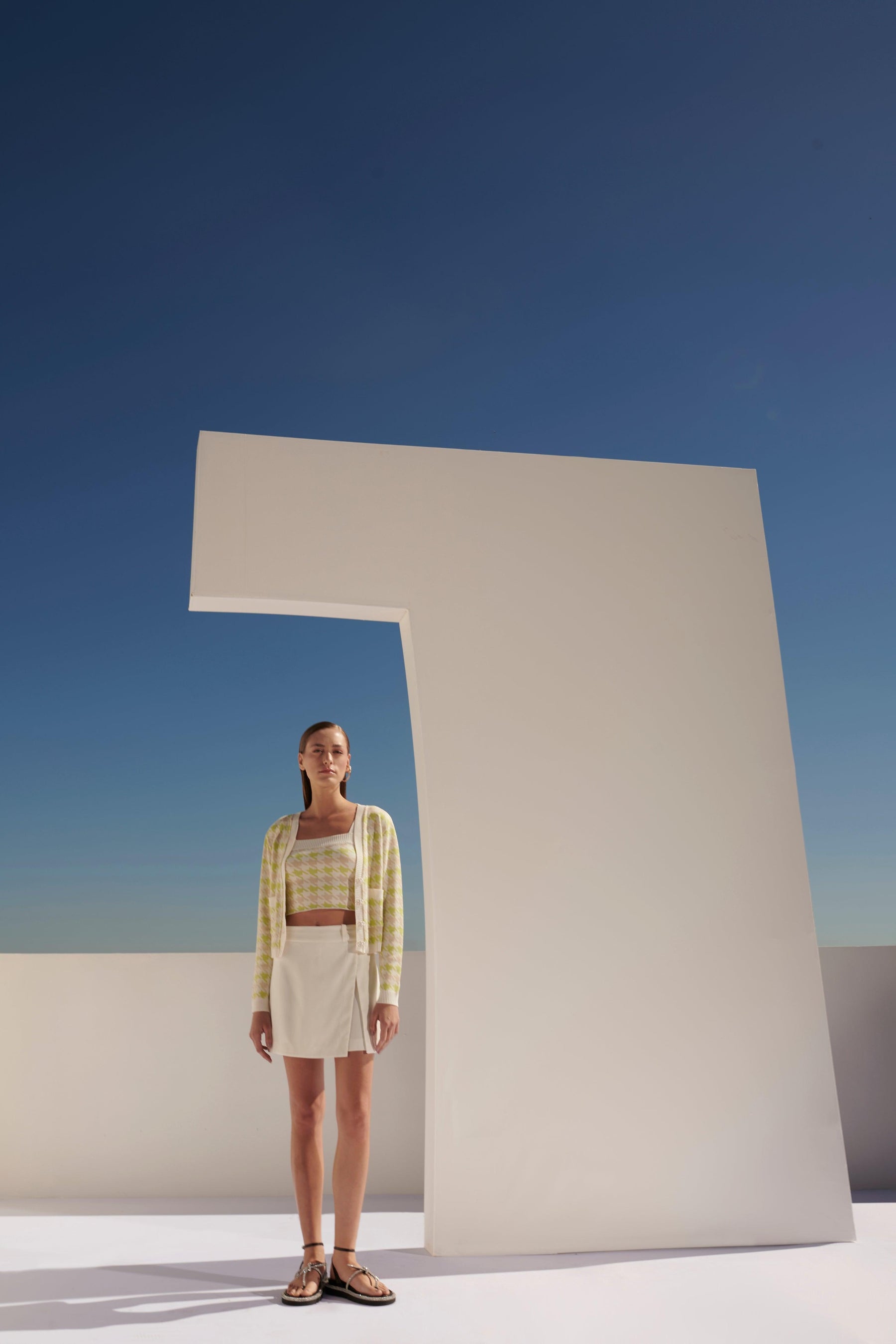 Twin Set Houndstooth Jacquard Set rebecca vallance chanel balmain green