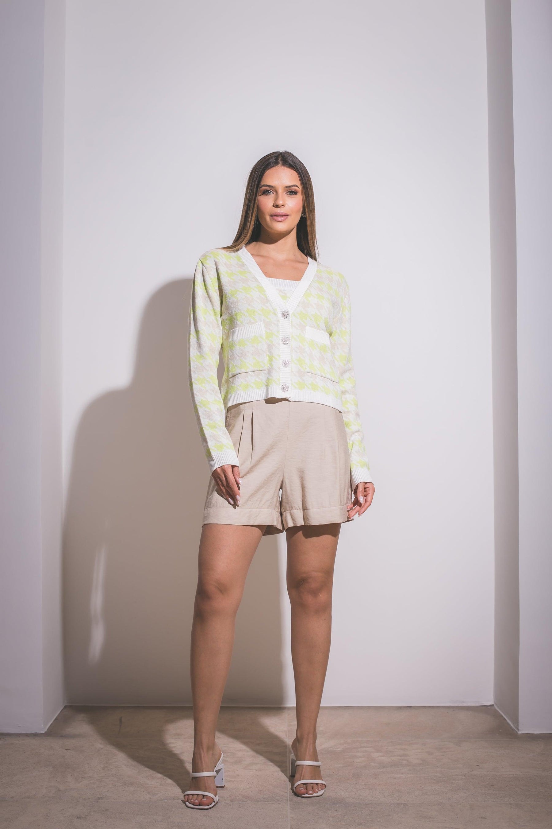 Twin Set Houndstooth Jacquard Set - Spring in Summer