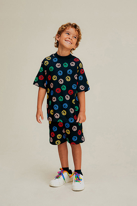 Colorful Snake Boys T-Shirt & Short Set