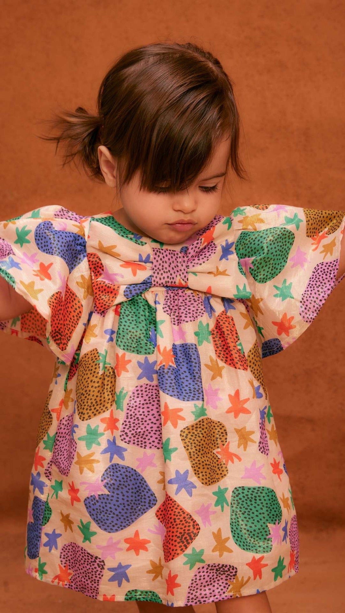 Holographic Strawberry Baby Dress