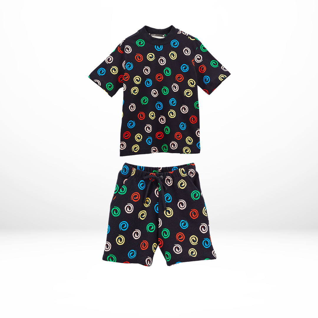 Colorful Snake Boys T-Shirt & Short Set