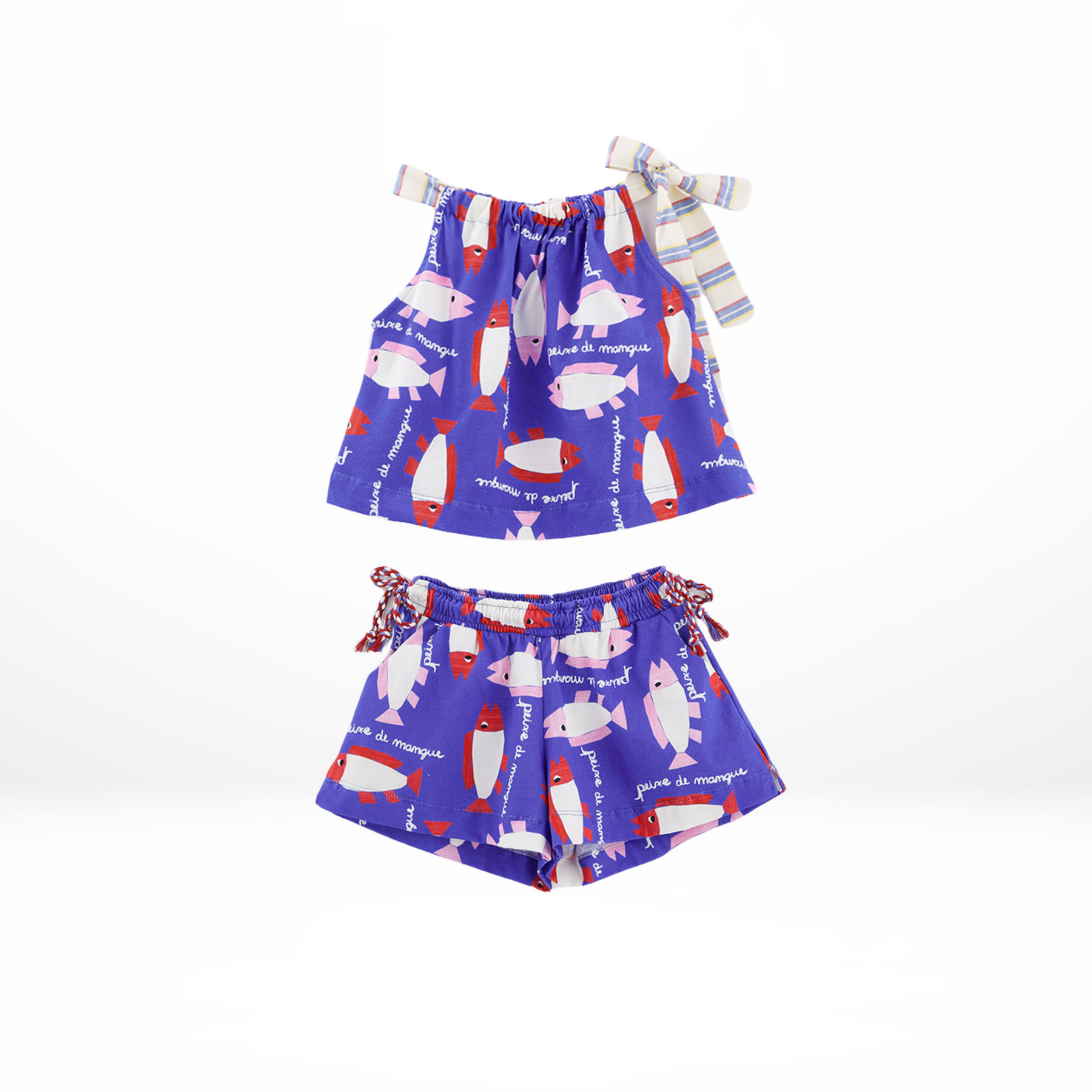 Fish Top & Shorts Set for Girls