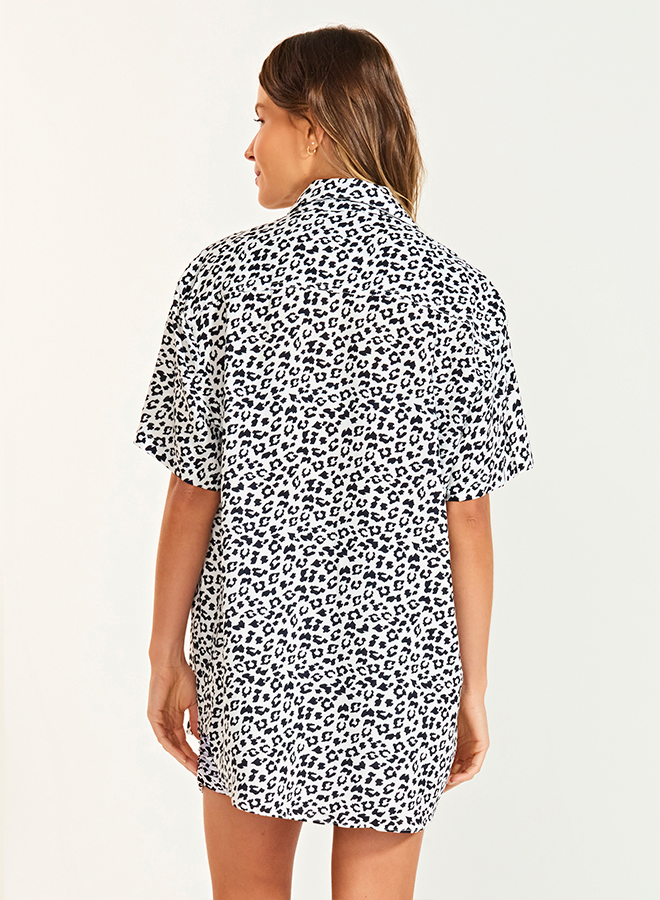 Edu White Leopard Set