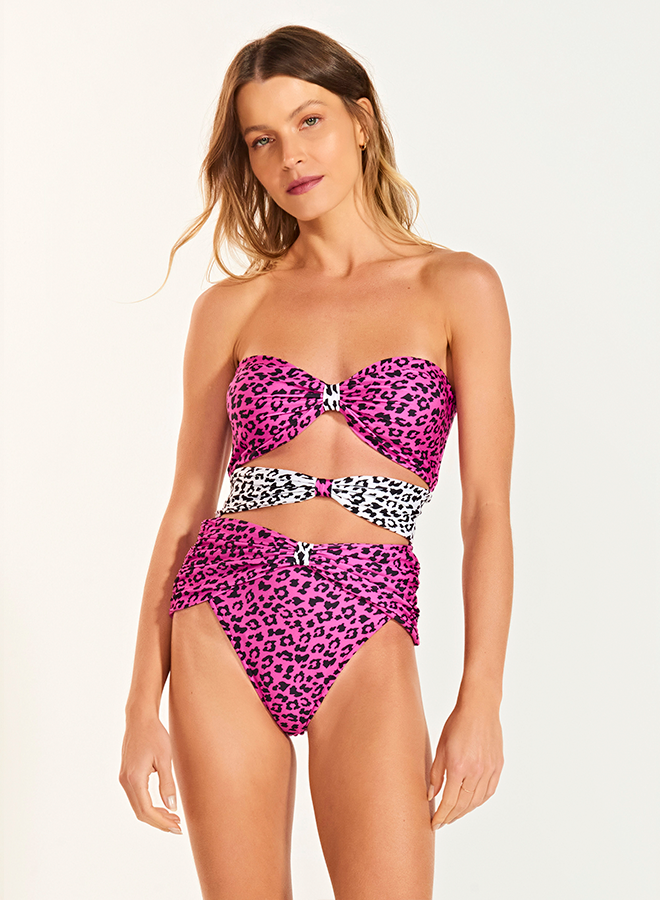 Hunkemoller Animal Print One Piece Swimsuit Womens Swimsuits