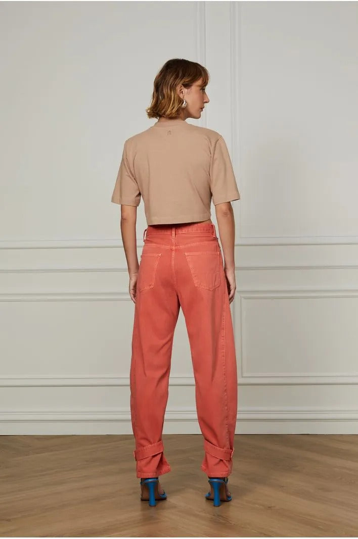 Slouchy Orange Jeans