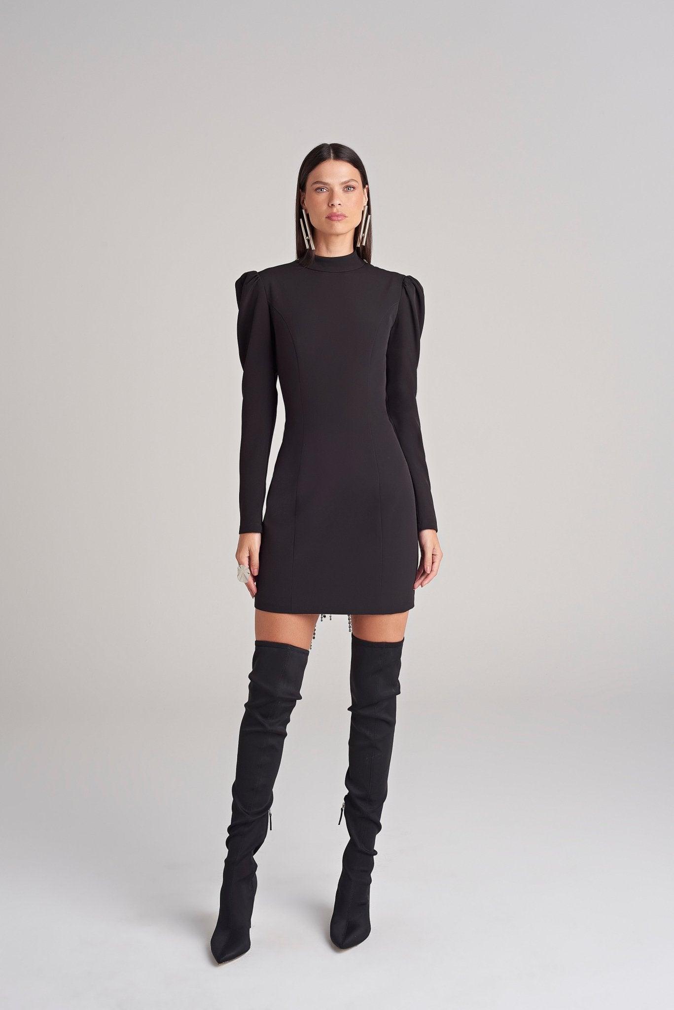 Alice Short Black Dress - Spring in Summer