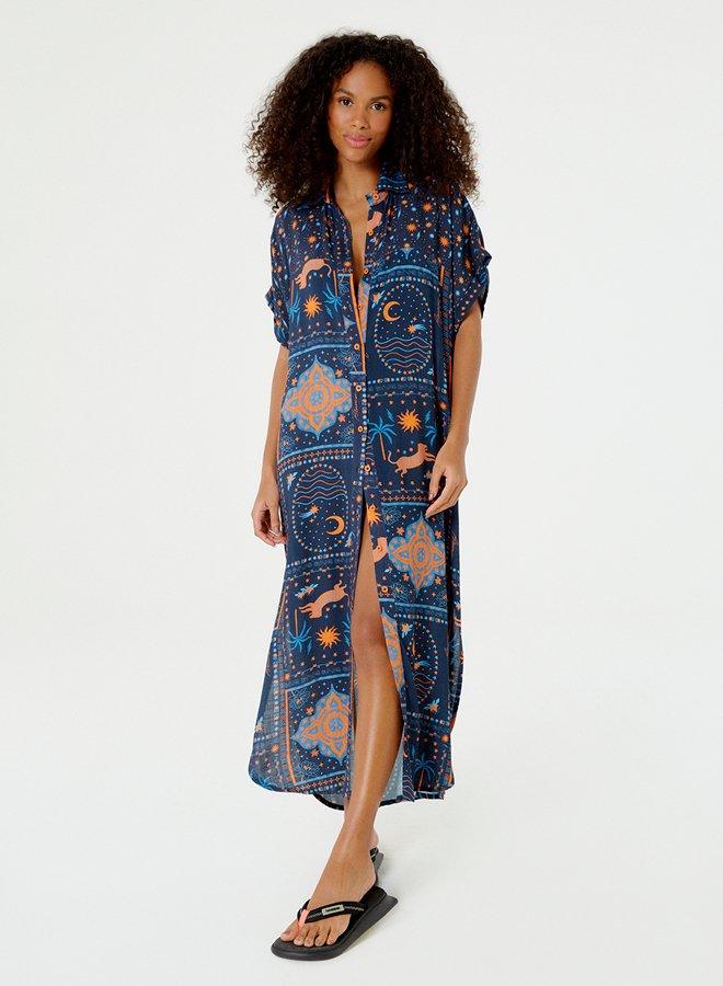 Long Bottoms Simple Dress - Spring in Summer