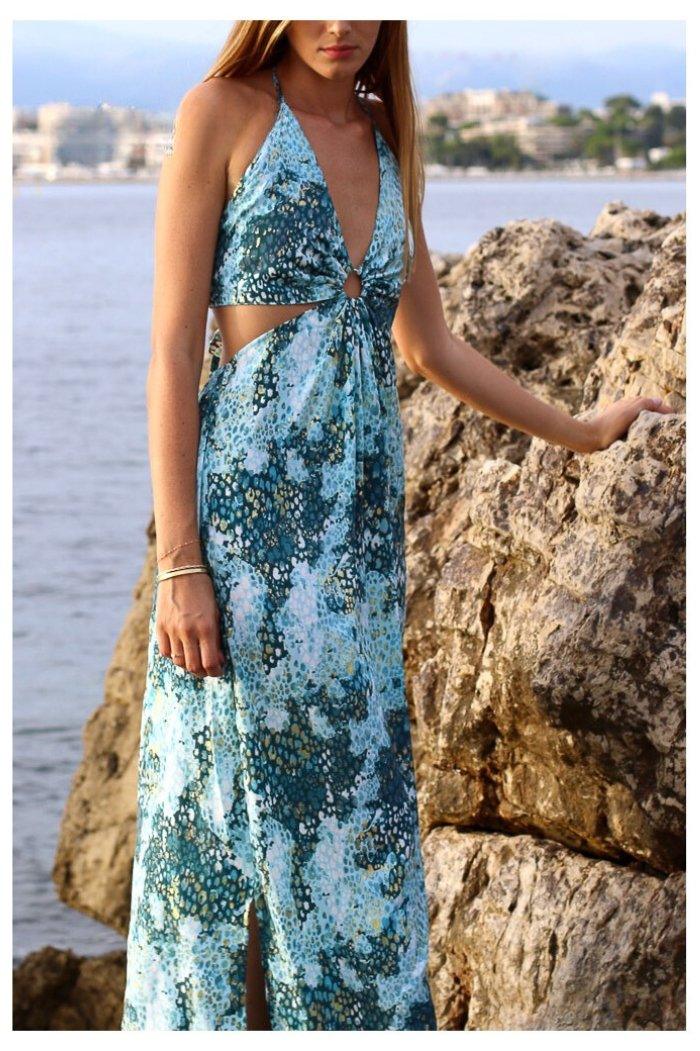 LONG DRESS - IRIS - Spring in Summer
