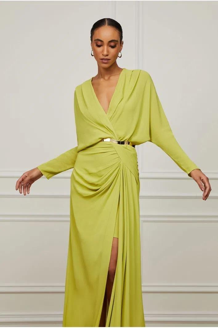 LONG GREEN DRESS - Spring in Summer