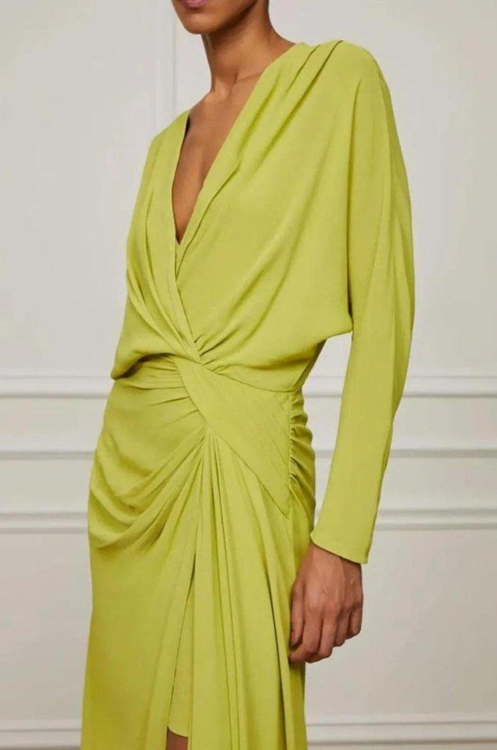 LONG GREEN DRESS - Spring in Summer