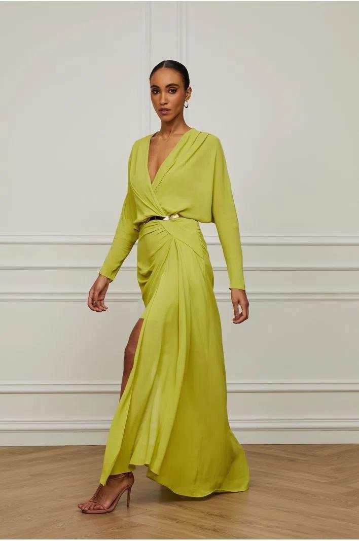 LONG GREEN DRESS - Spring in Summer