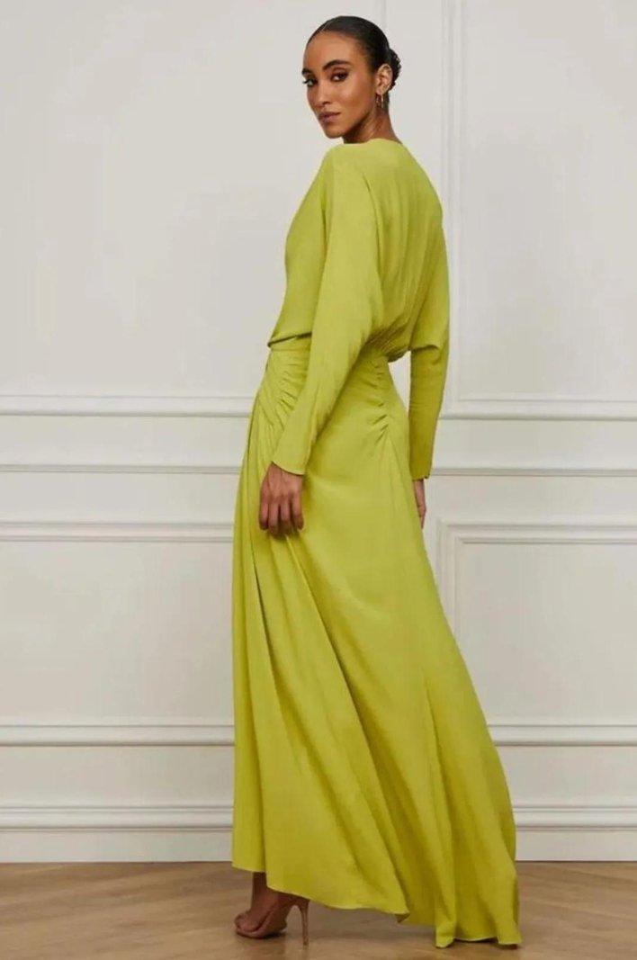 LONG GREEN DRESS - Spring in Summer