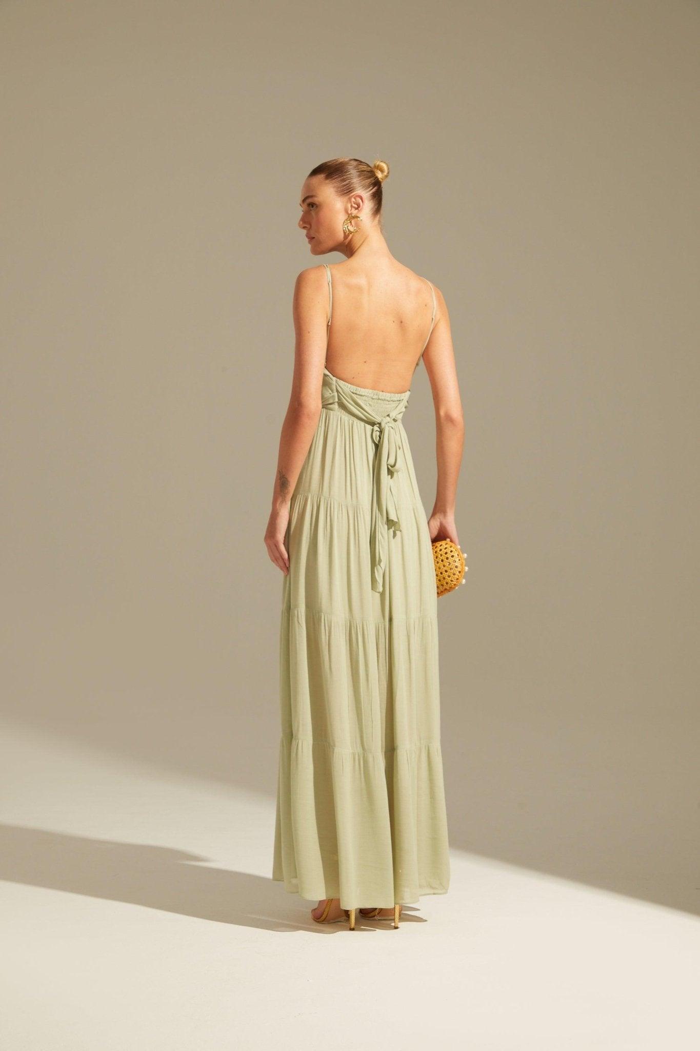 Long Pink Dress - Spring in Summer