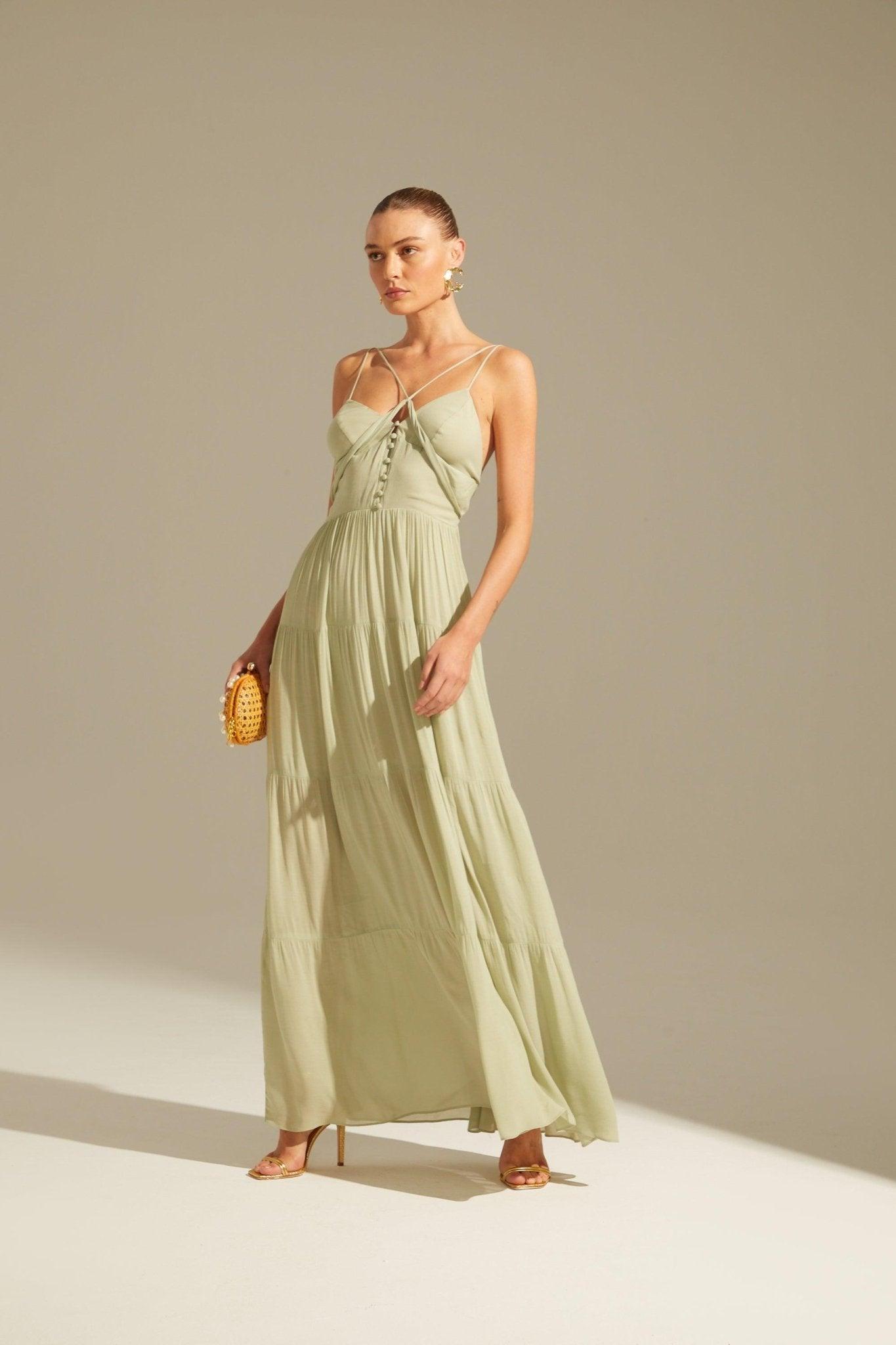 Long Pink Dress - Spring in Summer