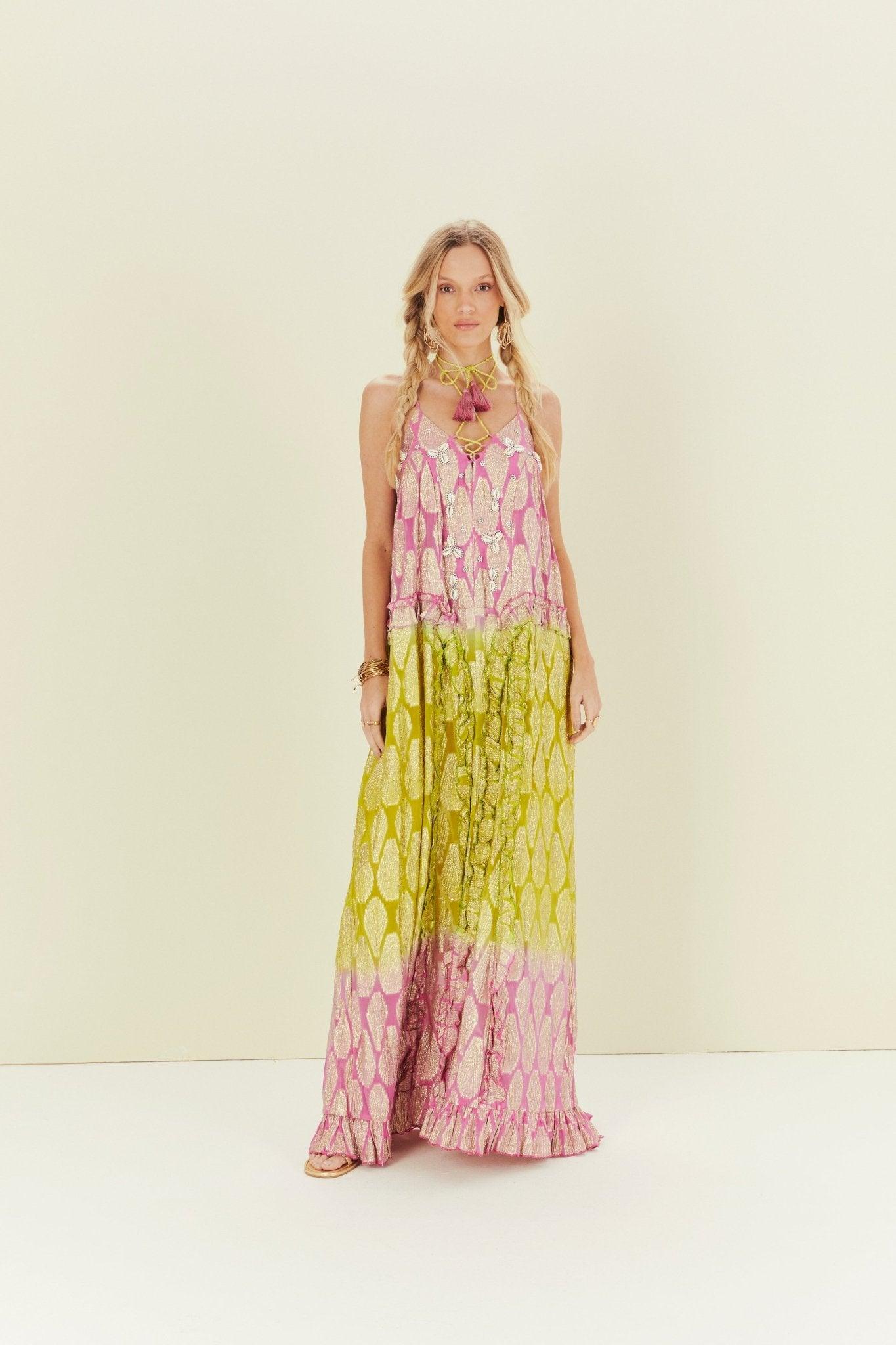 Luana Short Ruffled Muumuu Dress