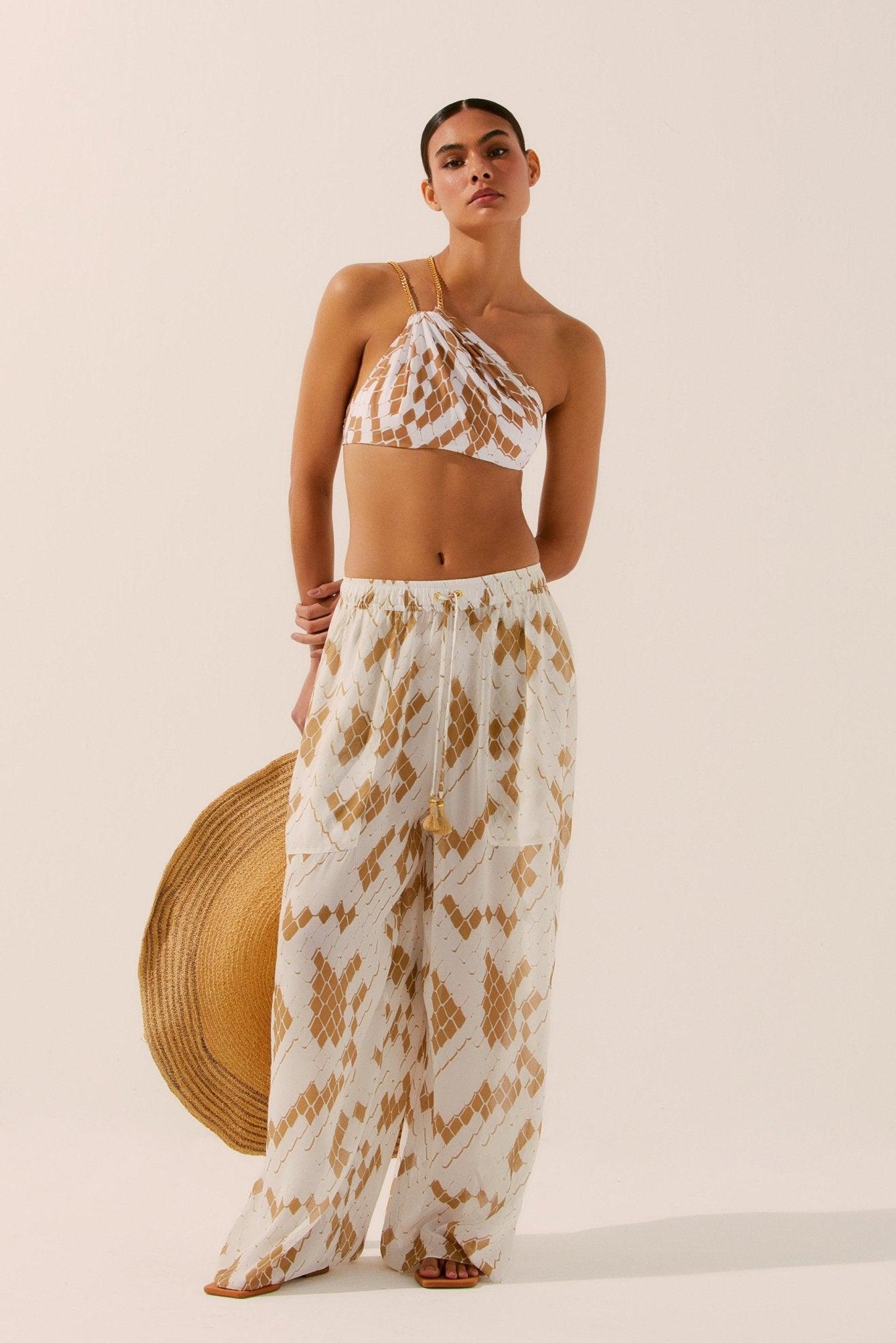 Pixiled Snake Palazzo Pants - Spring in Summer
